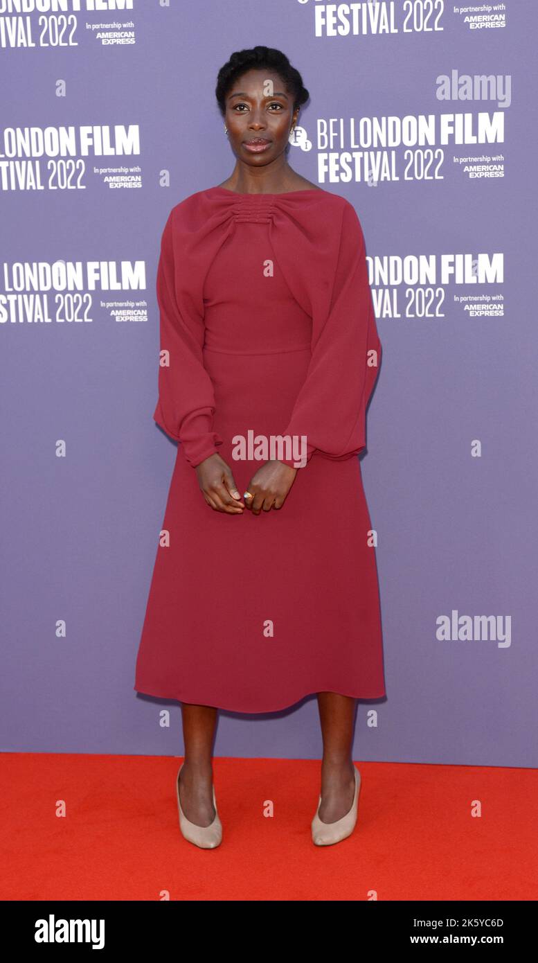 Foto muss gutgeschrieben werden ©Alpha Press 078237 06/10/2022 Rhoda Ofori Attah the Son Premiere während des BFI British Film Institute London Film Festival 66. in London Stockfoto