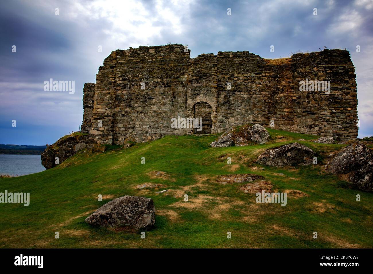 Castle Sween, West Scotland Stockfoto