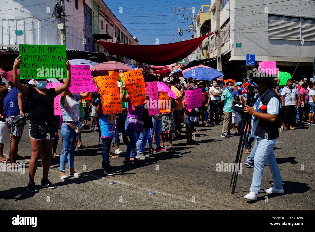 Gewalt gegen Frauenproteste, Acapulco, Mexiko Stockfoto