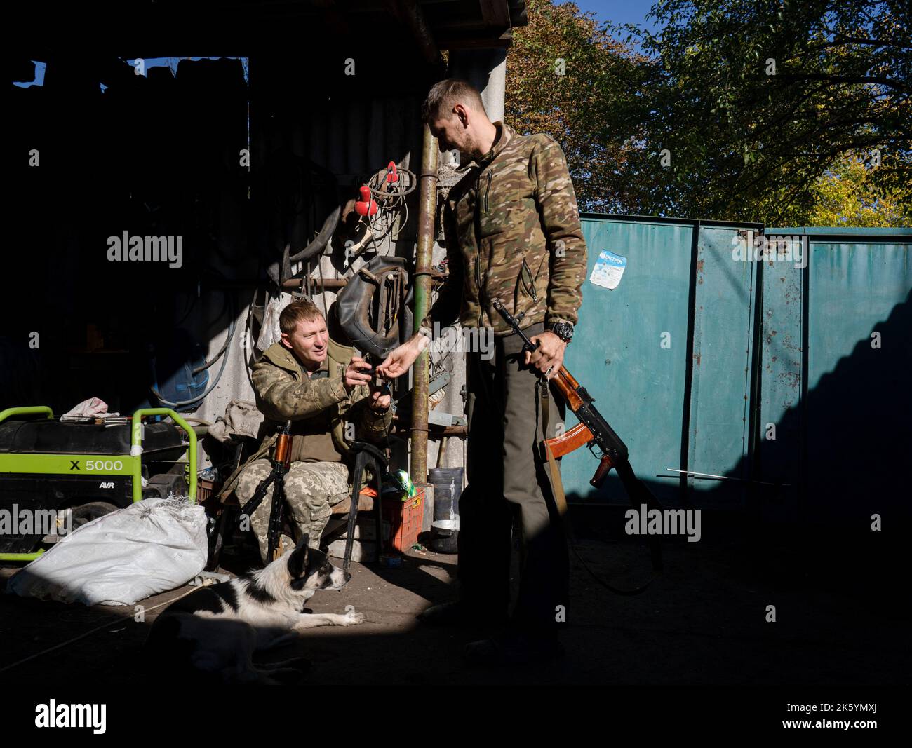 Ukraine. 8. Oktober 2022. Ukrainische Soldaten