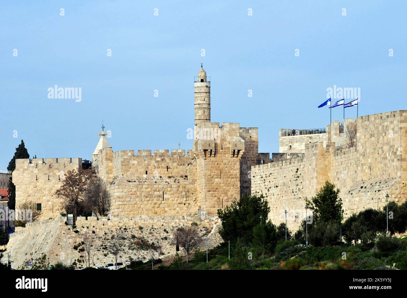 Die Zitadelle in der Altstadt von Jerusalem, Israel. Stockfoto