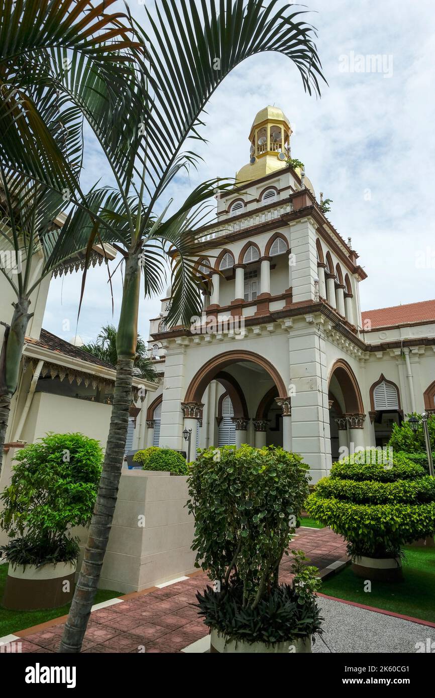 Blick auf die Muhammadi Moschee in Kota Bharu, Malaysia. Stockfoto