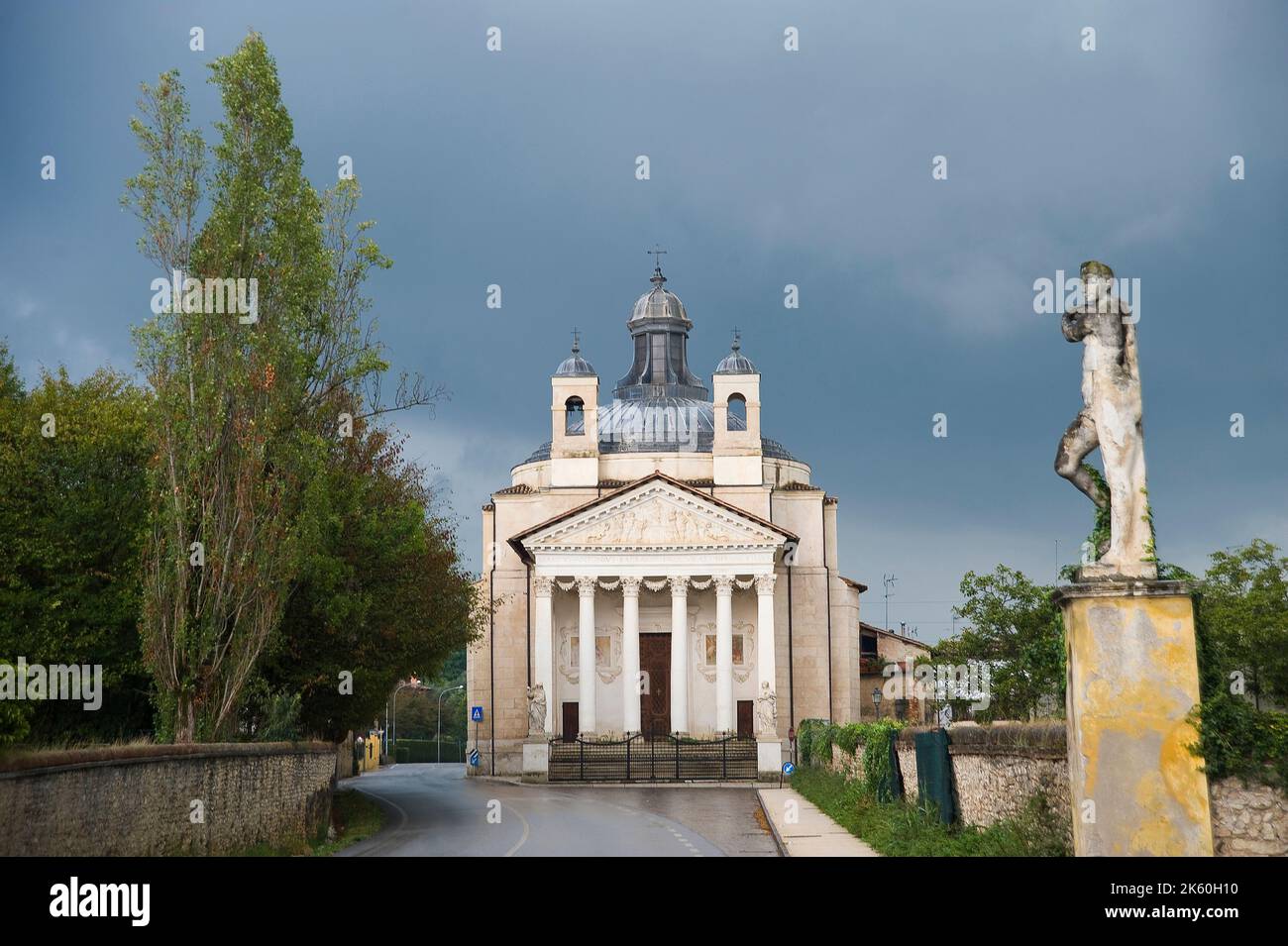 Kirche, Villa Barbaro, Maser, Treviso, Venetien, Italien Stockfoto