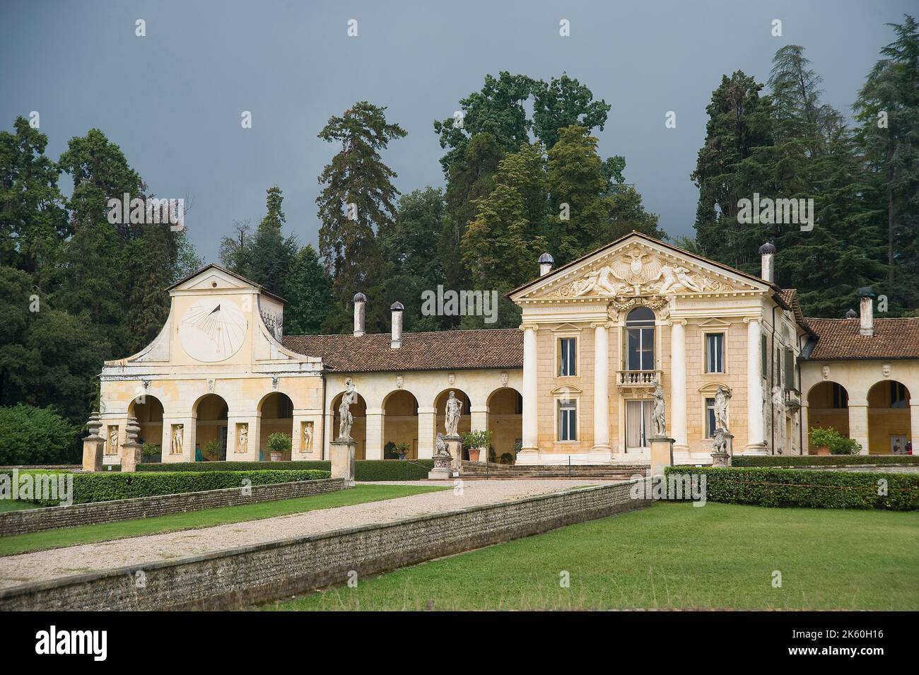 Villa Barbaro, Maser, Treviso, Venetien, Italien Stockfoto