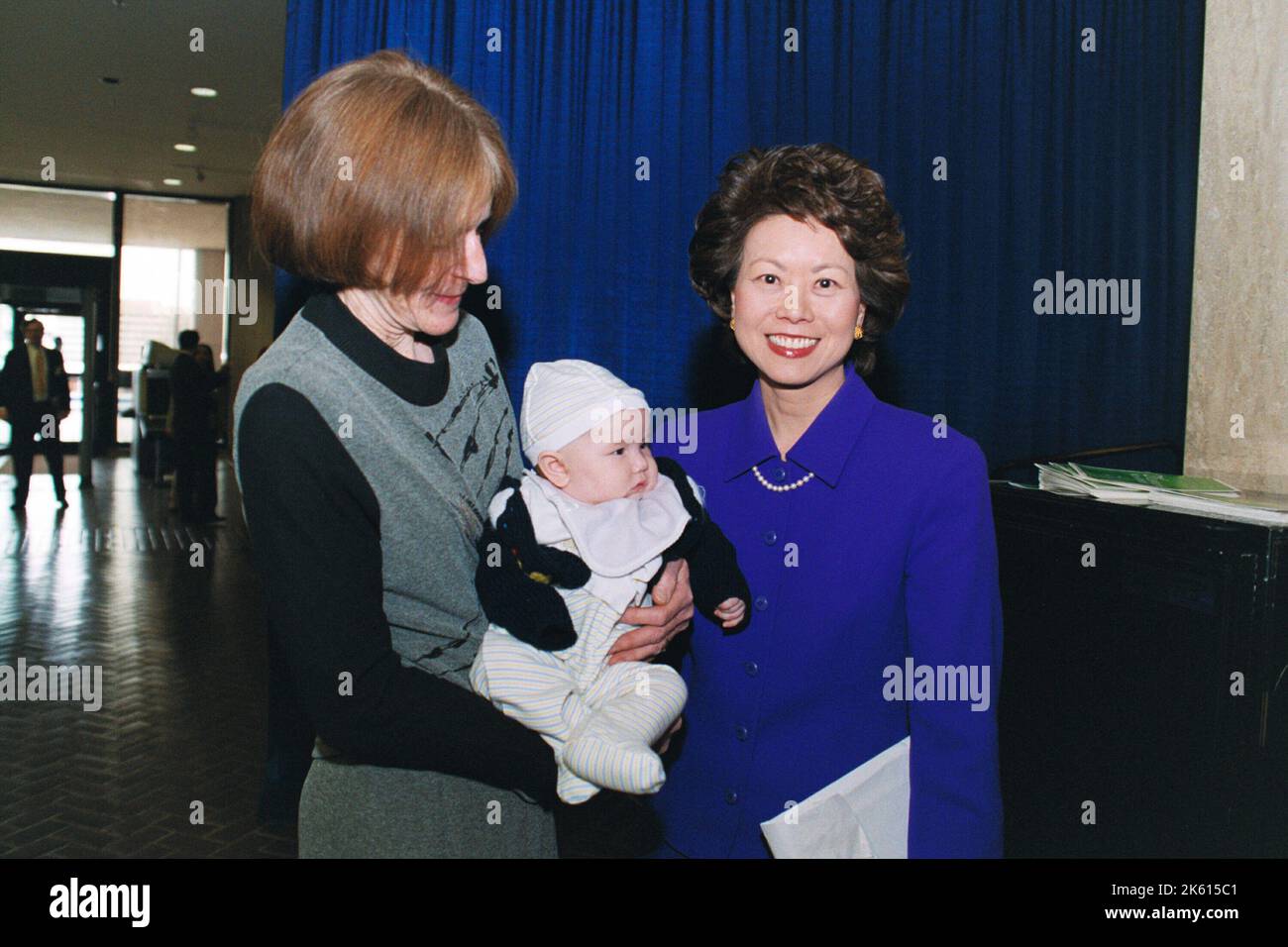 Büro des Sekretärs - Sekretärin Elaine Chao Begrüßungszeremonie Stockfoto