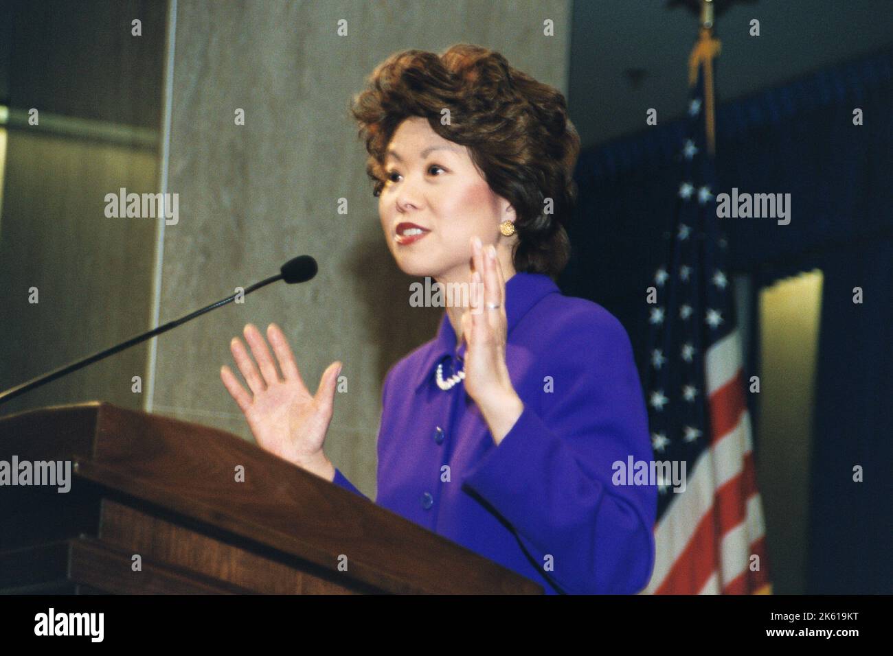 Büro des Sekretärs - Sekretärin Elaine Chao Begrüßungszeremonie Stockfoto