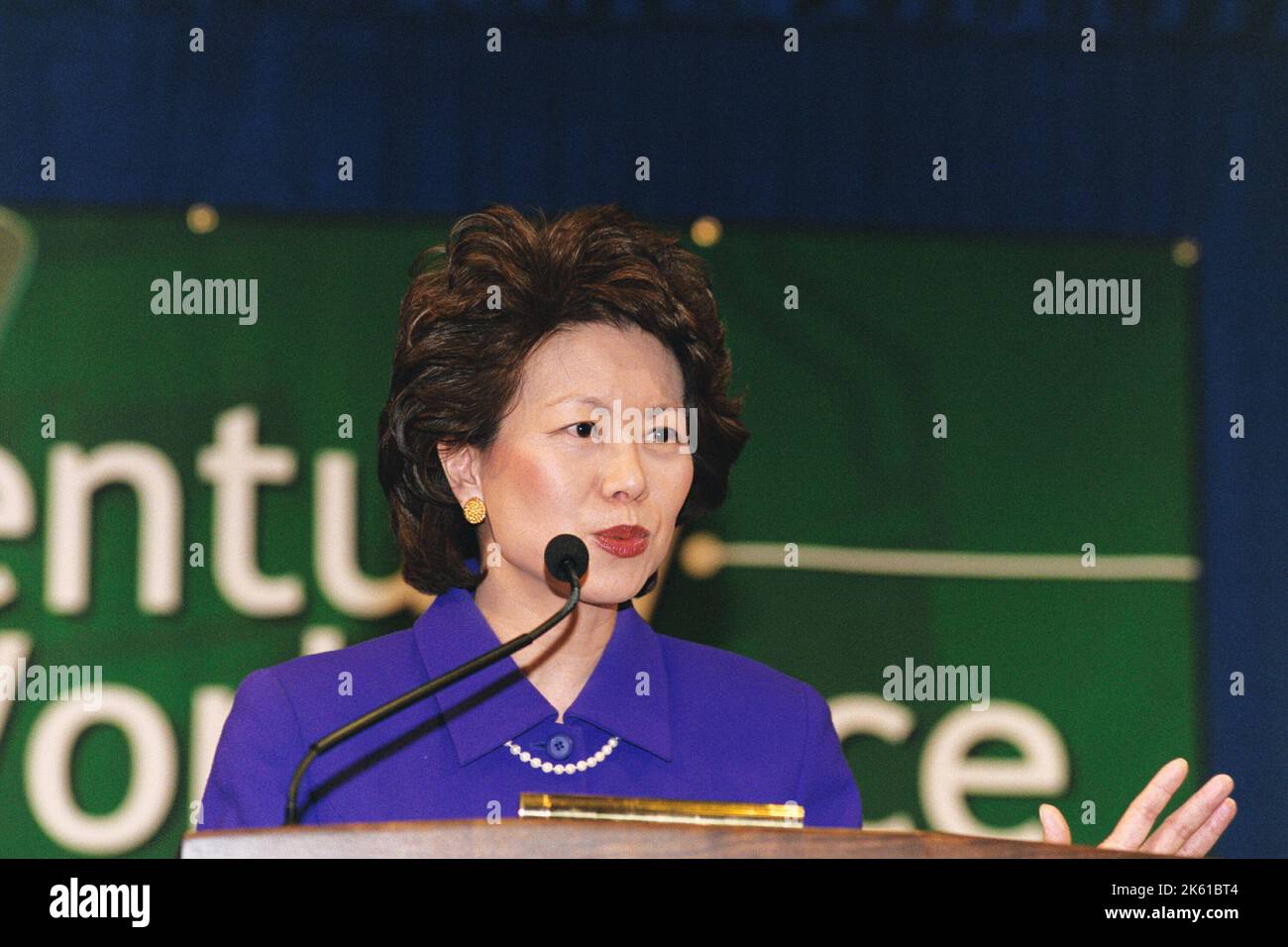 Büro des Sekretärs - Sekretärin Elaine Chao Begrüßungszeremonie Stockfoto