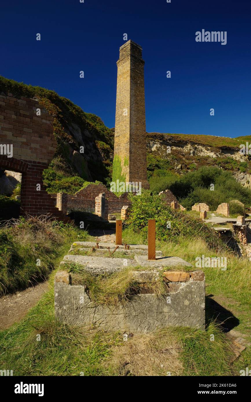 Porth Wen, Brickworks, Llanbadrig, Anglesey, Nordwales, Vereinigtes Königreich. Stockfoto
