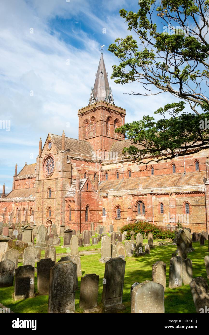 St Magnus Cathedral, Kirkwall, Orkney, Großbritannien 2022 Stockfoto