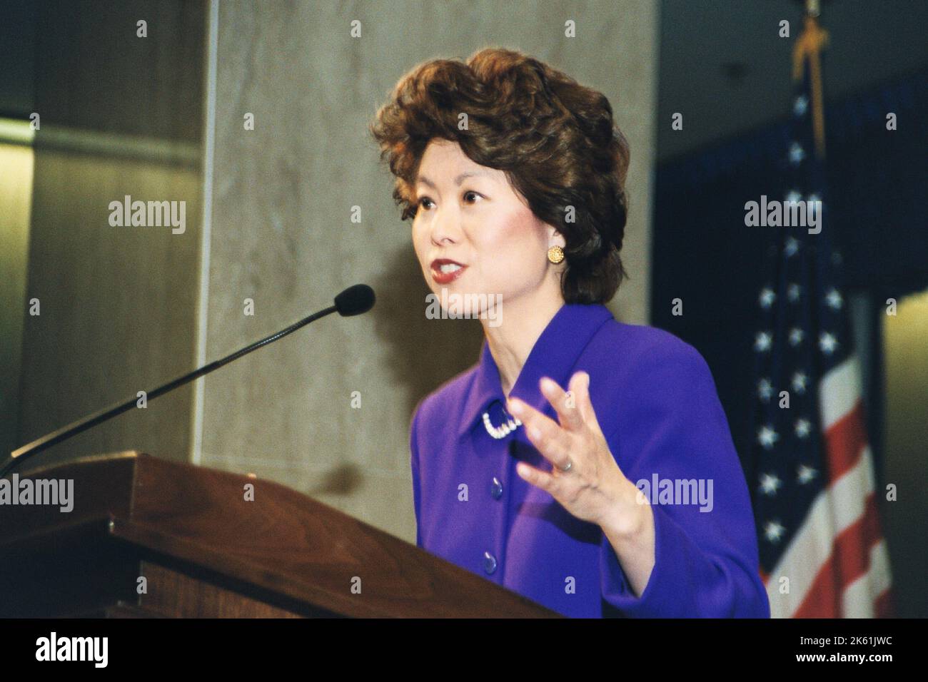 Büro des Sekretärs - Sekretärin Elaine Chao Begrüßungszeremonie Stockfoto