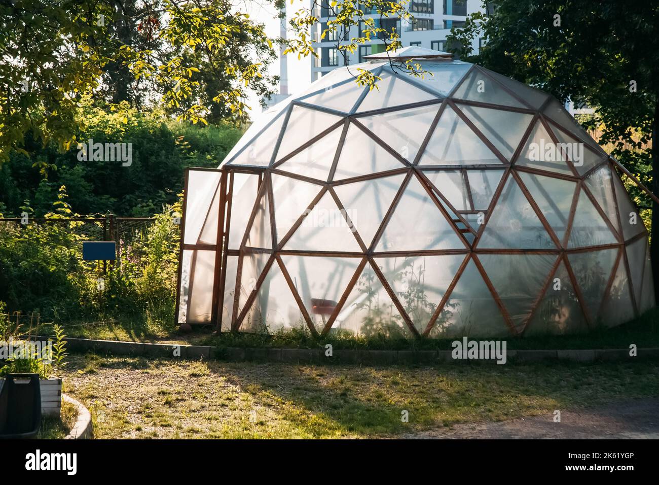 Häusliche Gewächshaus Anbau Landwirtschaft natürlich Stockfoto