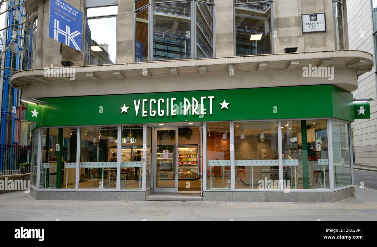 Veggie Pret, Take Away, in City of London Stockfoto