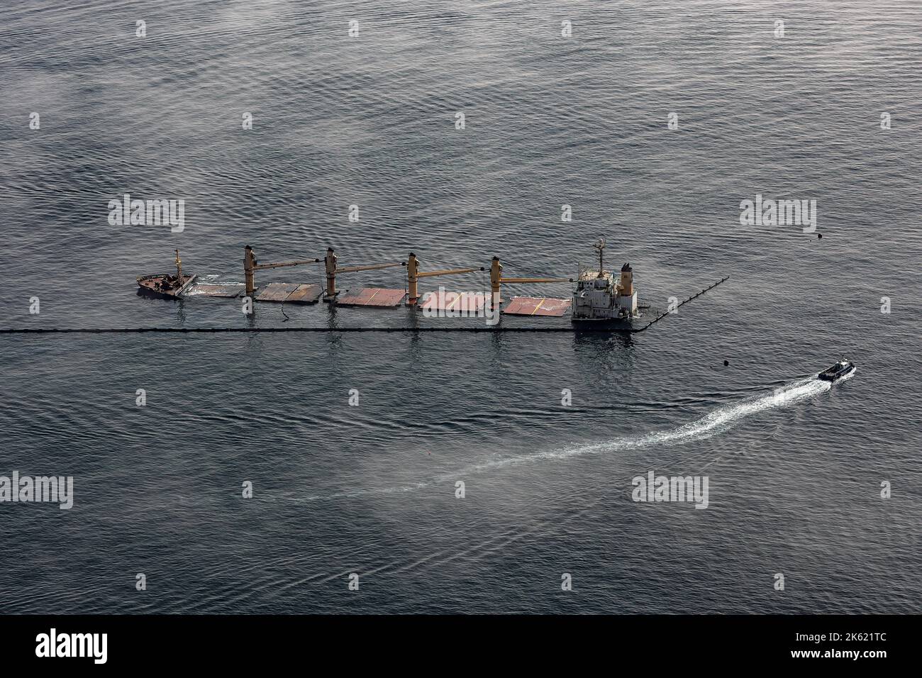 OS 35 Schiffswrack Gibraltar Stockfoto