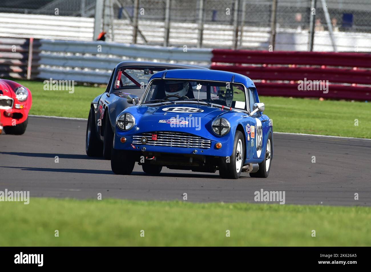 Simon Watling, Shaun Haddrell, Turner MK1, Adams & Page Swinging Sixties Group 2, aufgeteilt in fünf Klassen, ein 40-minütiges Rennen mit einer obligatorischen Boxengasse Stockfoto