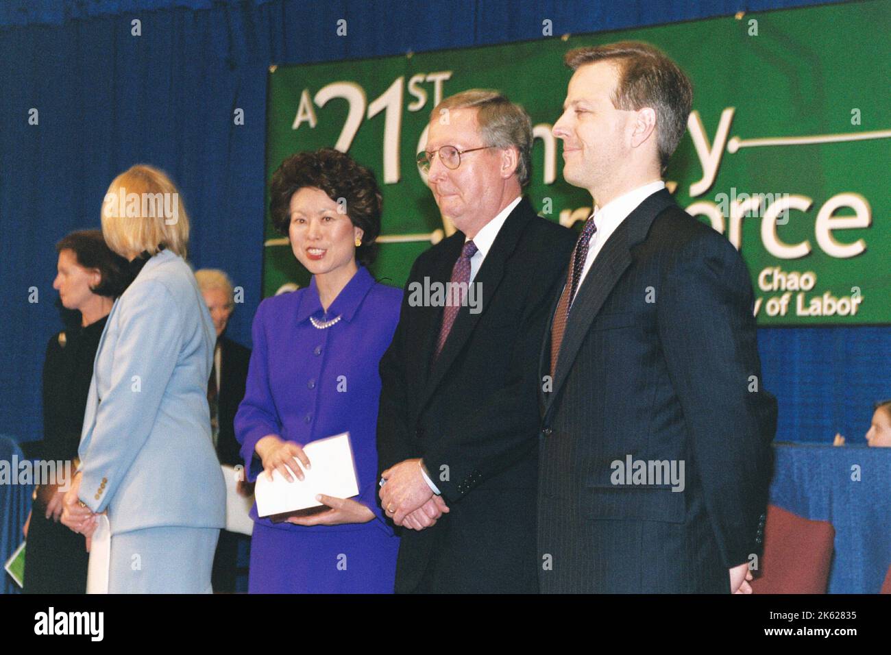 Büro des Sekretärs - Sekretärin Elaine Chao Begrüßungszeremonie Stockfoto