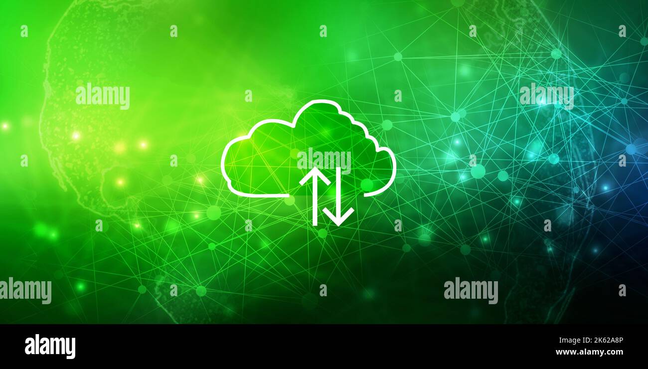2D Rendering-Technologie Cloud Computing Stockfoto