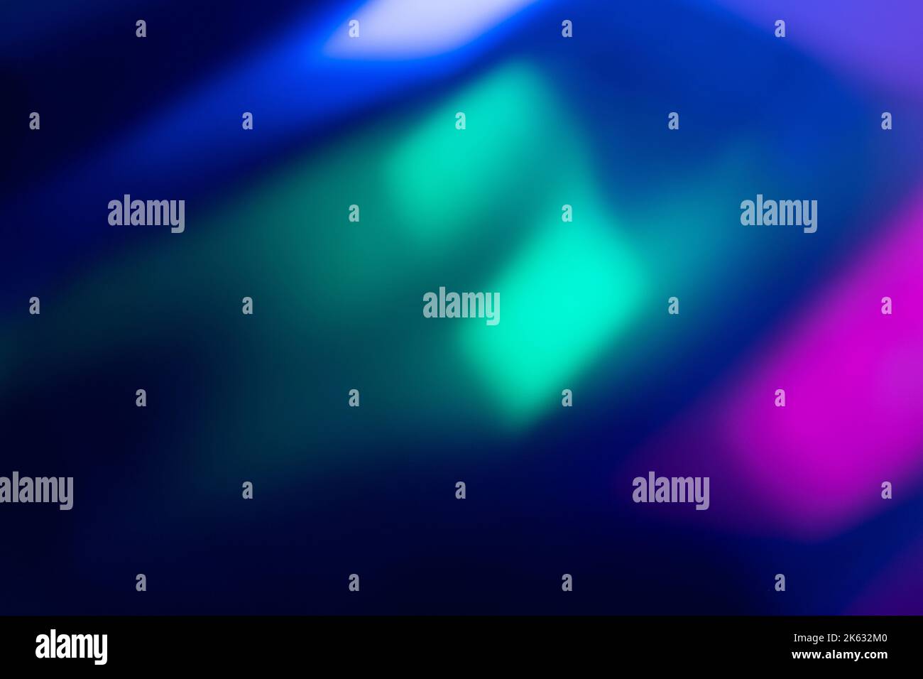 Neon Blur Glow Farbe Licht Overlay blau rosa grün Stockfoto