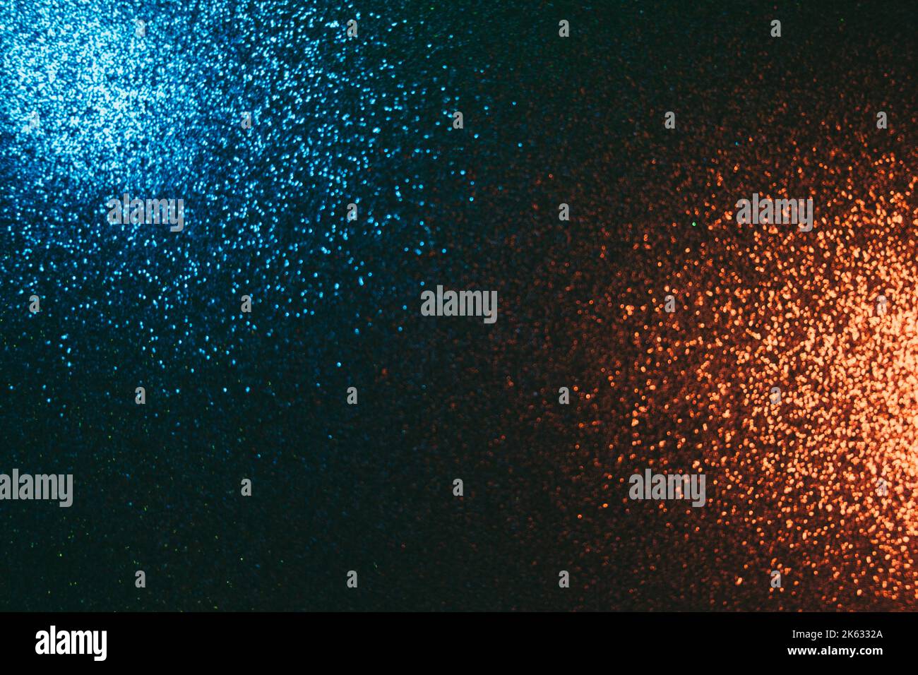 Farbe Licht Hintergrund verwischen Glitter leuchten blau Gold Stockfoto