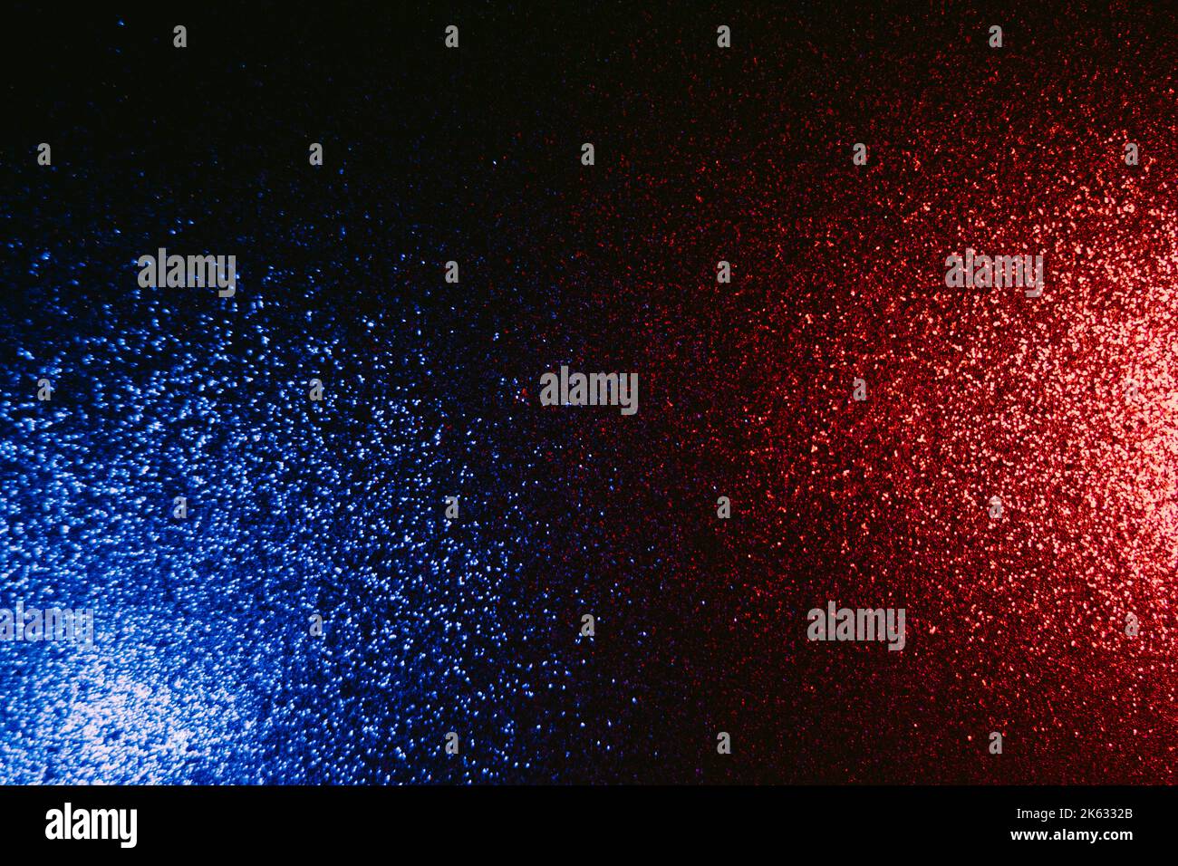 Farbe Licht Hintergrund verwischen Glitter leuchten blau rot Stockfoto