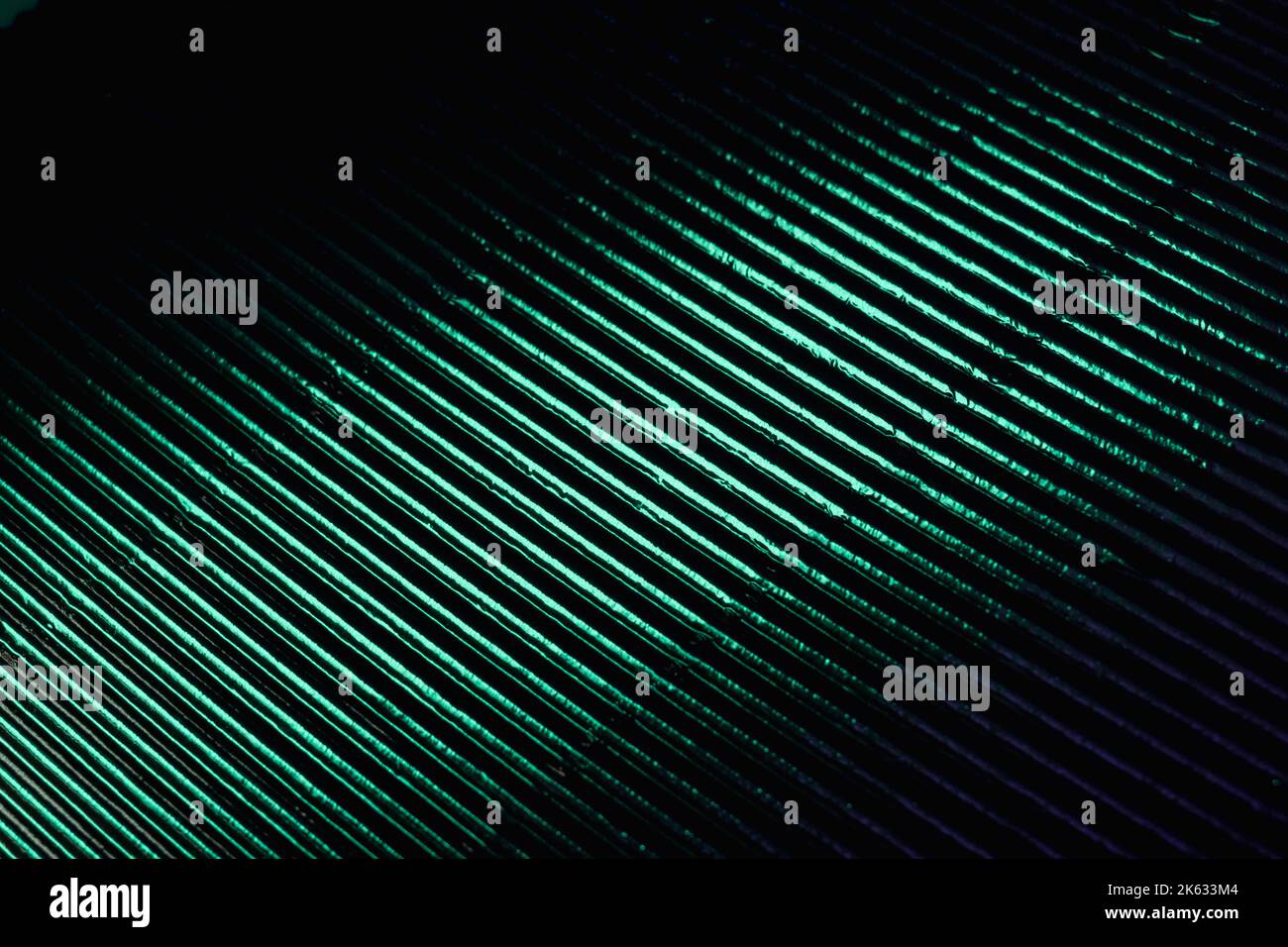 Gewellte Textur neon hell Hintergrund grün Stockfoto
