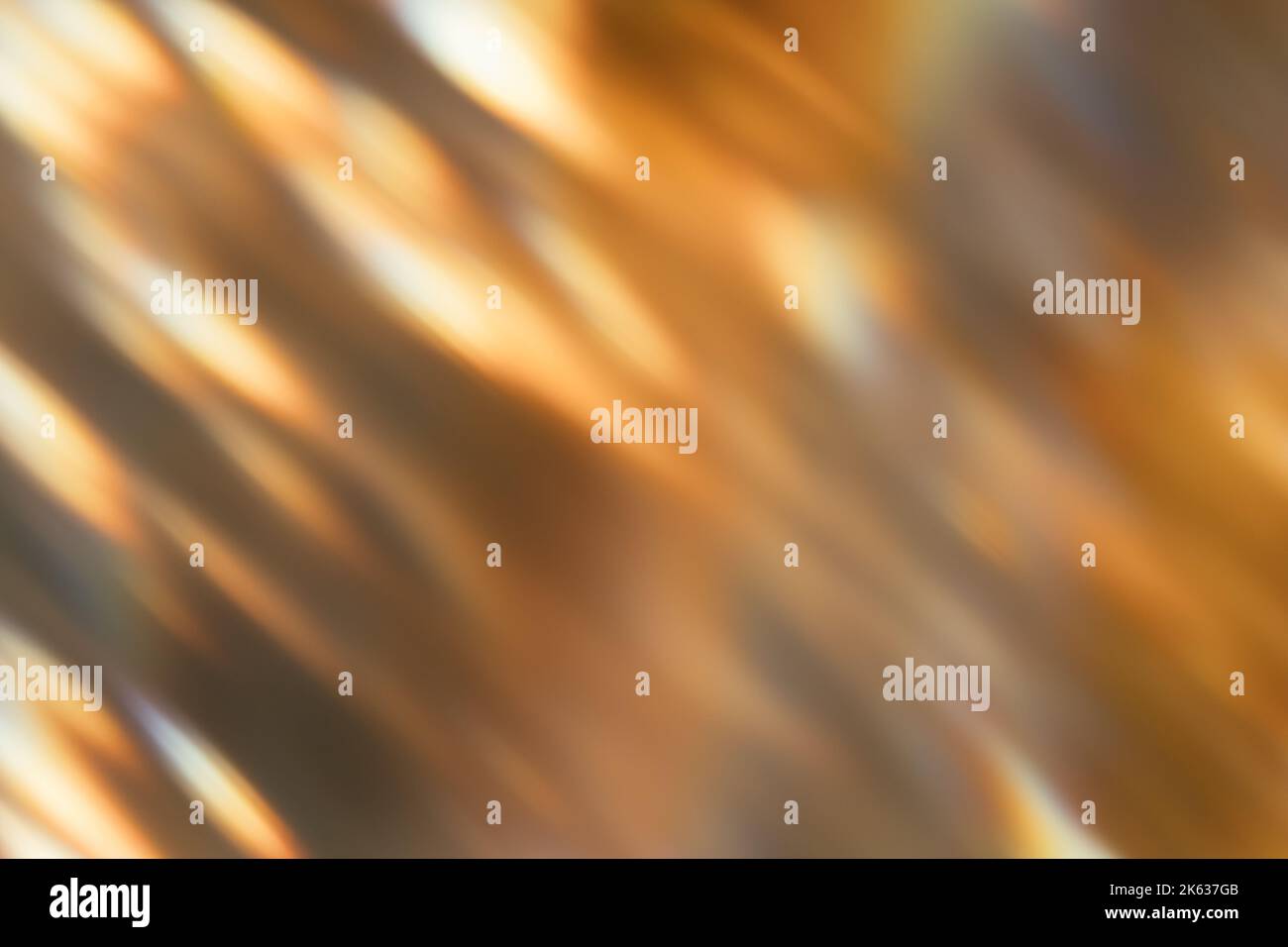 Blur Glow Overlay Bokeh strahlt goldenes orangefarbenes Licht Stockfoto
