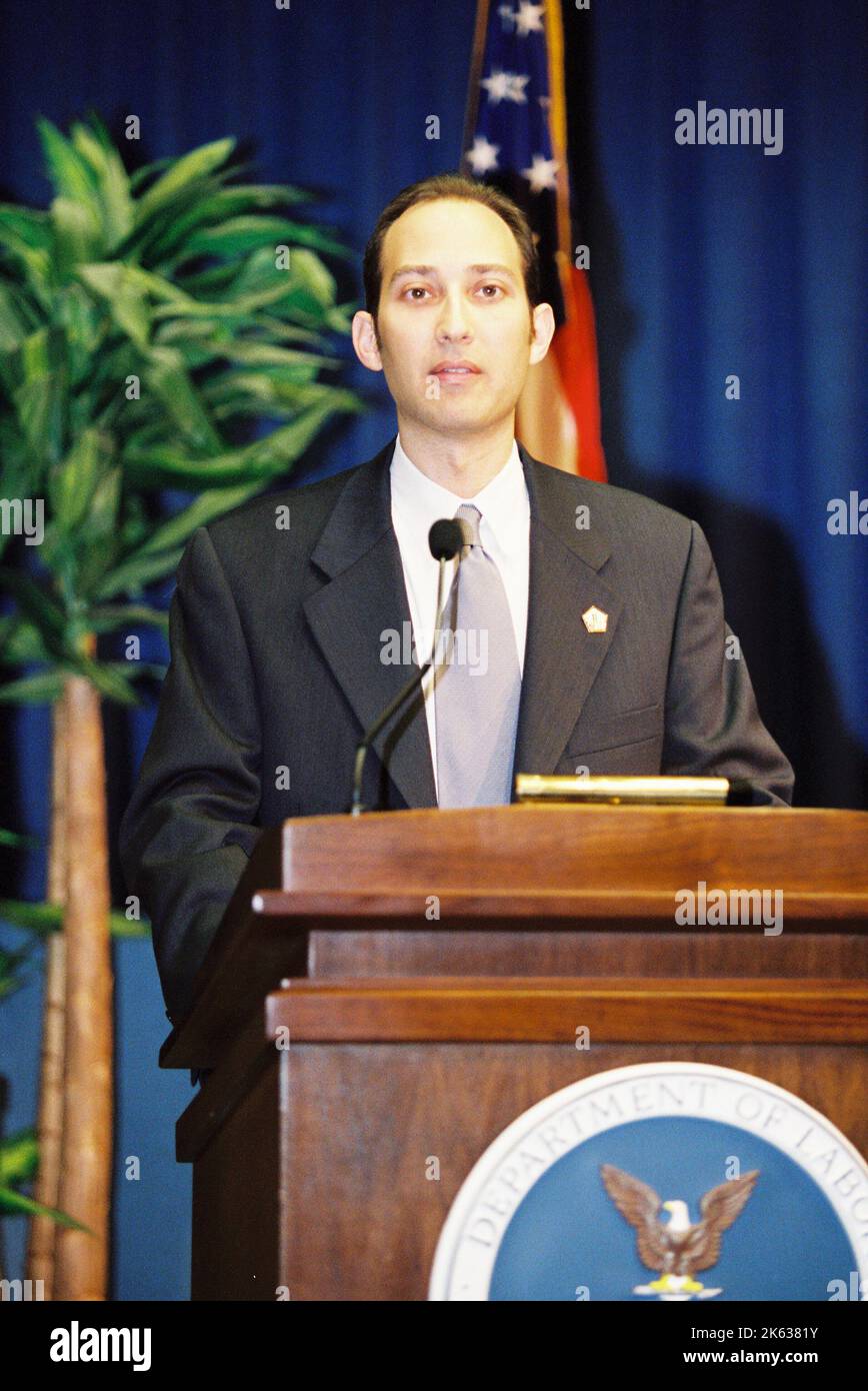 Büro des Sekretärs - Tribut an die Opfer vom 11. September 2001 Stellvertretender stellvertretender Sekretär Findlay Stockfoto