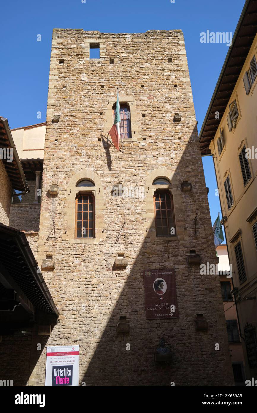 Museo Casa Di Dante Florenz Italien Stockfoto