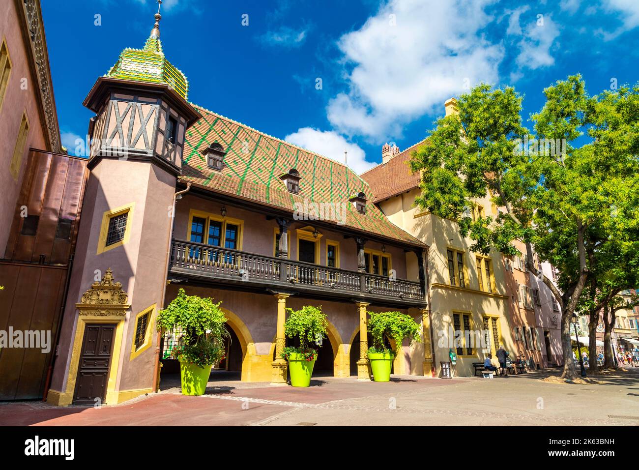 Koïfhus (Ancienne Douane) am Place de l'Ancienne-Douane in der mittelalterlichen Stadt Colmar im Elsass, Frankreich Stockfoto