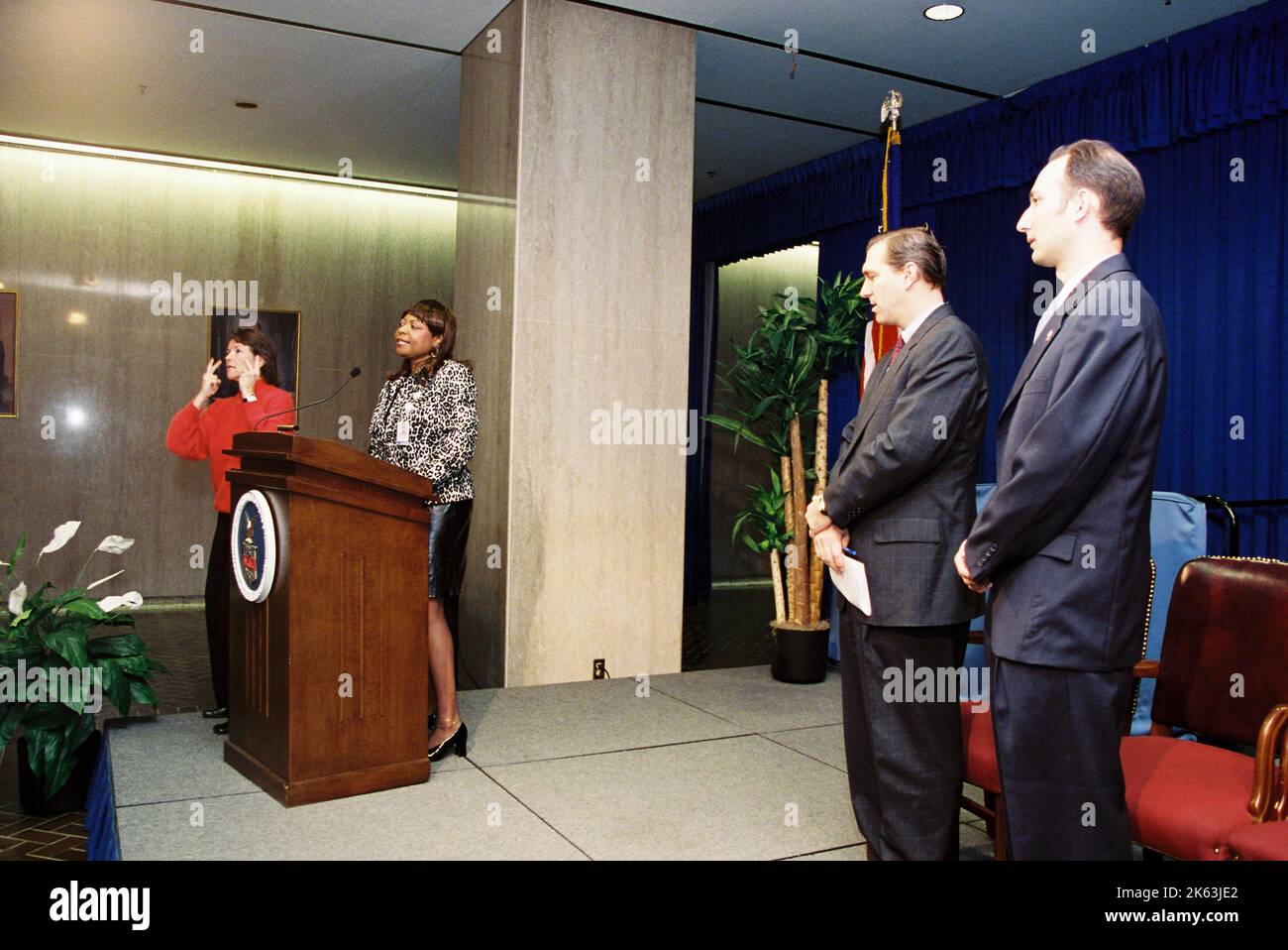 Büro des Sekretärs - Tribut an die Opfer vom 11. September 2001 Stellvertretender stellvertretender Sekretär Findlay Stockfoto