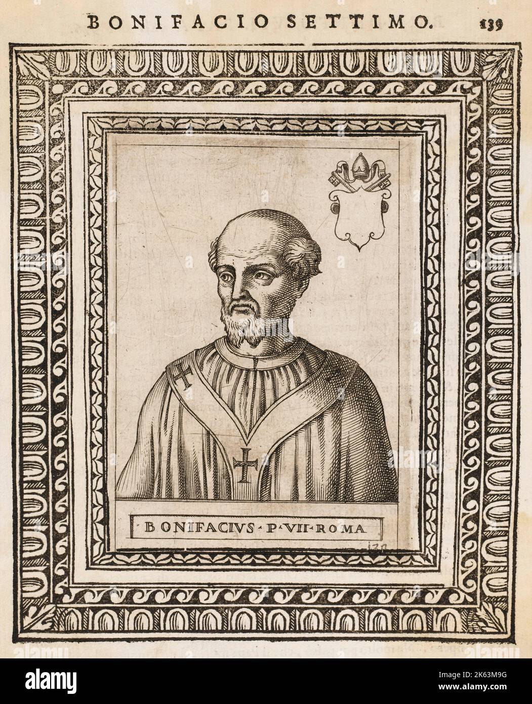 ANTI-PAPST BONIFACIUS VII Datum: 974., 984. - 985 Stockfoto