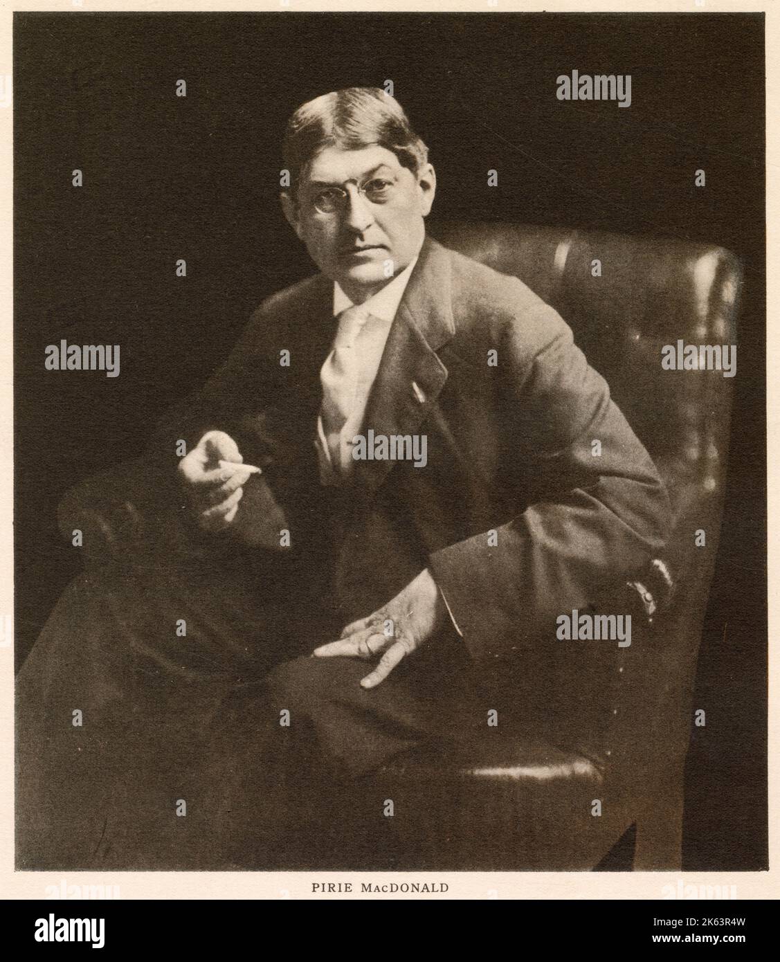 Ian Pirie MacDonald (1867 - 1942), amerikanischer Porträtfotograf, Bürgermeister von New York City und Friedensbefürworter. Stockfoto