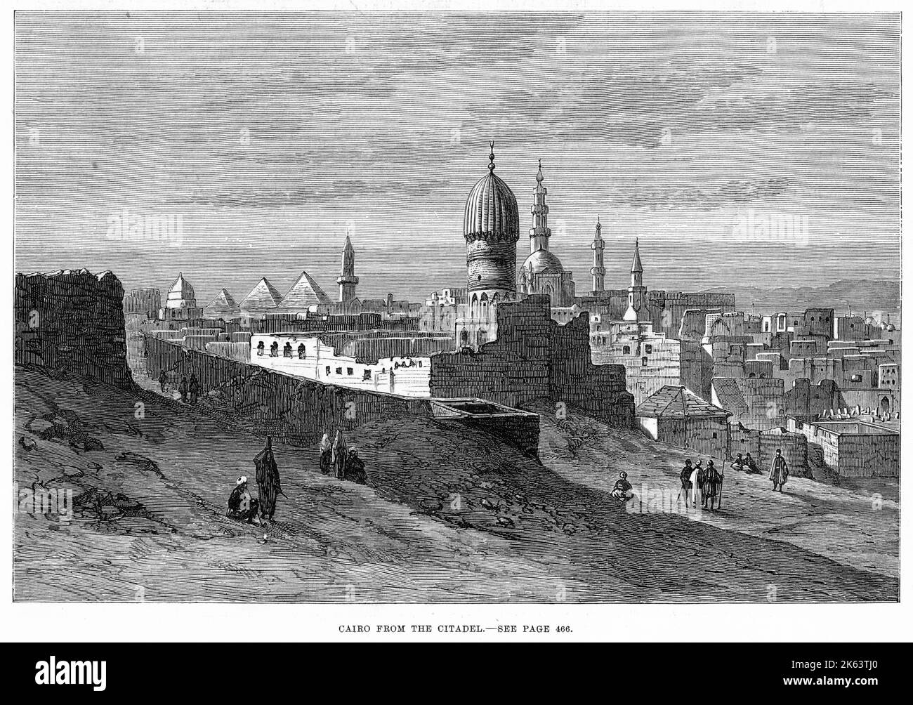 Kairo von der Zitadelle aus gesehen. Stockfoto