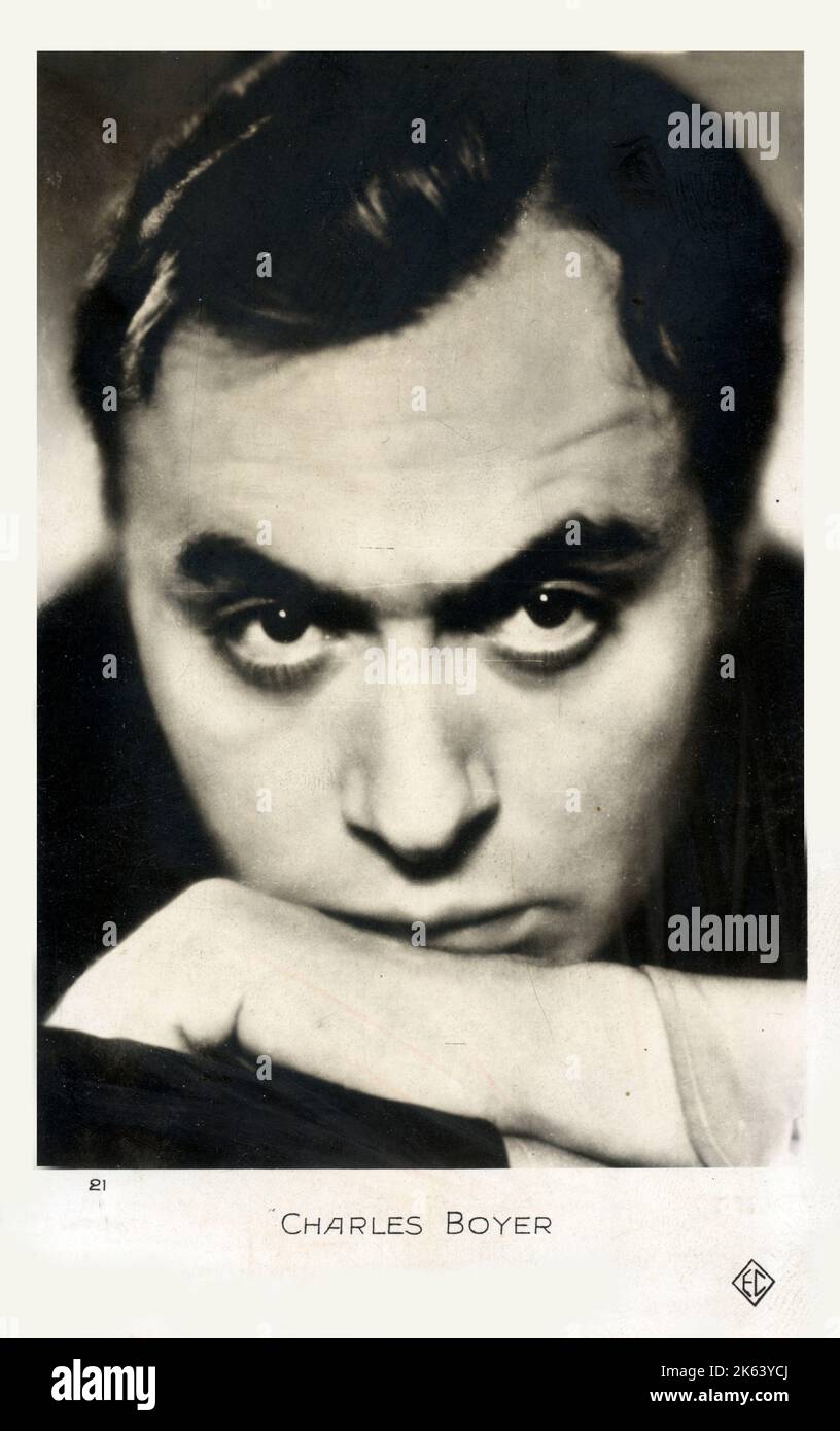Charles Boyer (1899-1978) - französischer Schauspieler und Filmstar Stockfoto