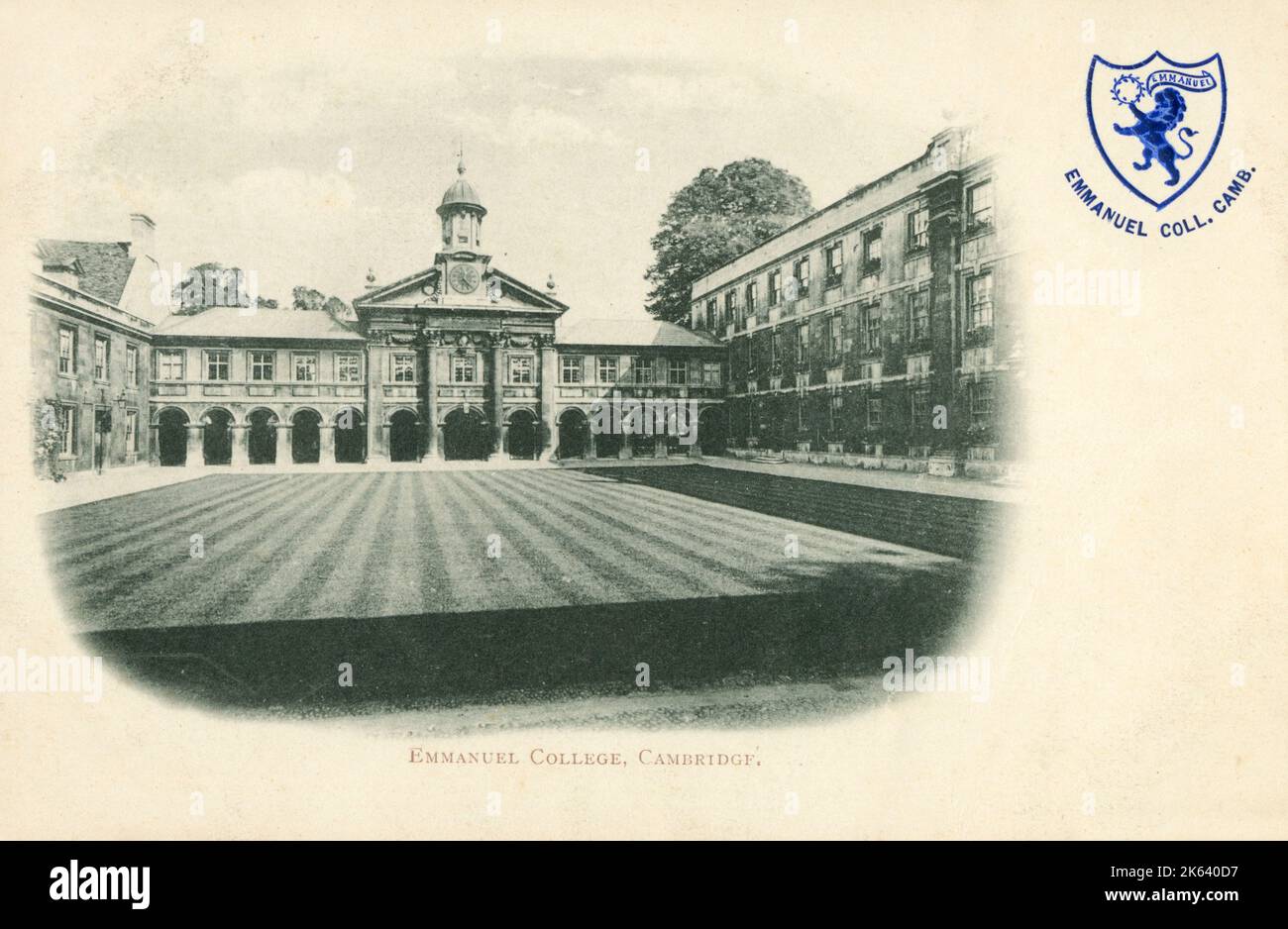 Front Court - Emmanuel College, Cambridge University, Cambridge, Cambridgeshire, England. Stockfoto