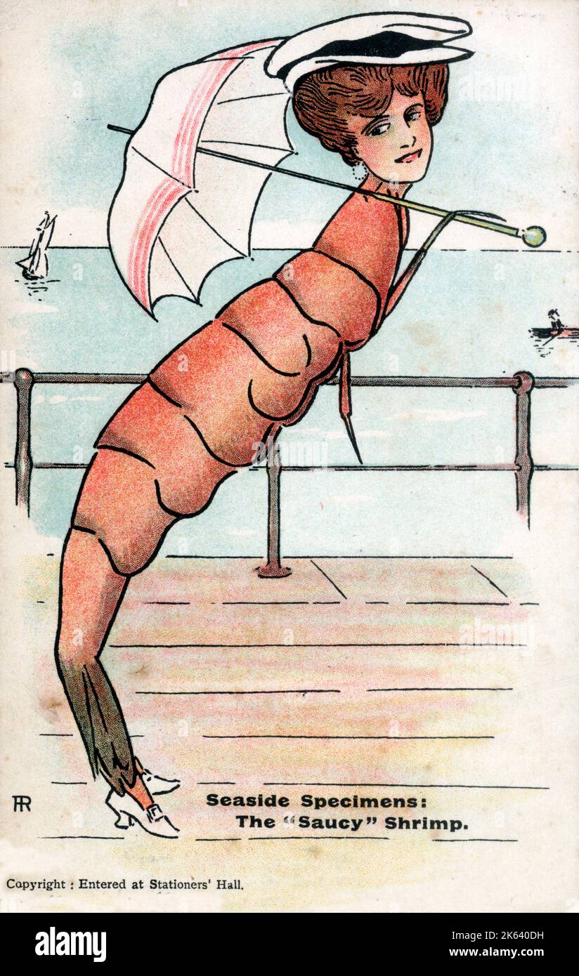 Exemplare Am Meer: Der Saucy Shrimp. Stockfoto