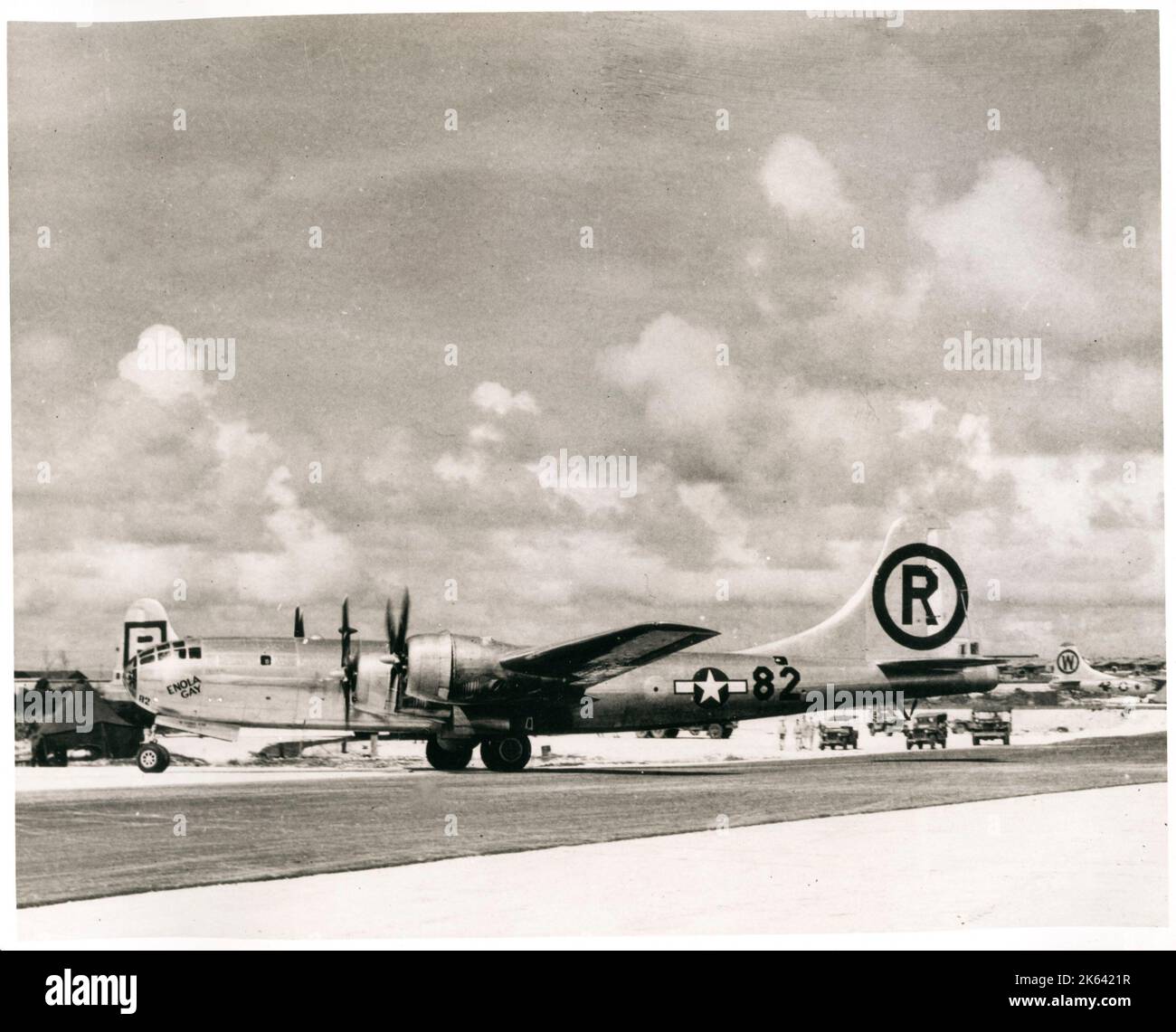 Enola Gay, Flugzeug, das 1945, im Zweiten Weltkrieg, die Atombombe auf Hiroshima, Japan abwarf Stockfoto