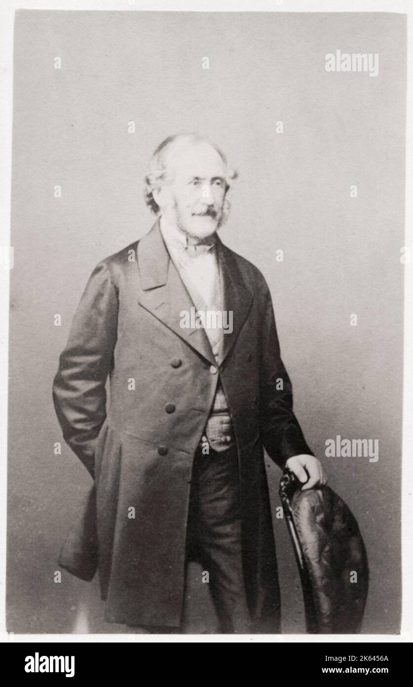 Klassisches Foto aus dem 19. Jahrhundert: General Henry Robinson-Montague, 6. Baron Rokeby, GCB (2. Februar 1798 - 25. Mai 1883) war ein ranghoher Offizier der britischen Armee des 19. Jahrhunderts. Stockfoto
