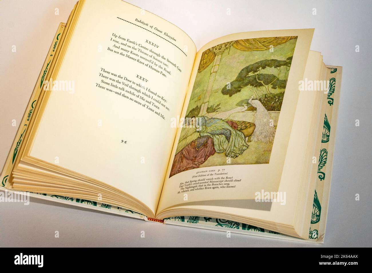 1952 Englische Übersetzung von 'Rubaiyat of of of Omar Khayyam', USA Stockfoto