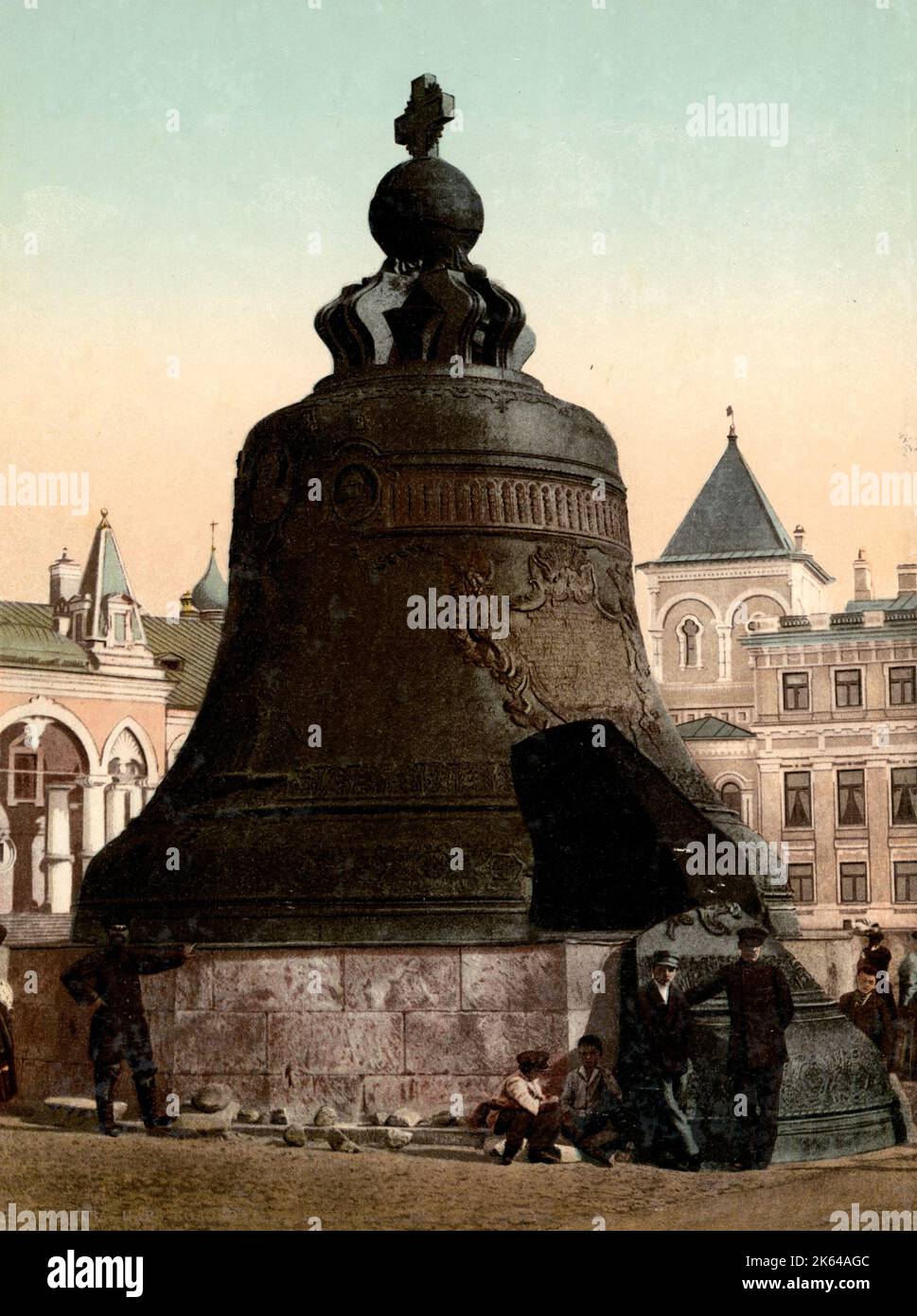 Ende 19th Jahrhundert Vintage-Foto: Die Zar Bell, Tsarsky Kolokol, M<oscow, Russland. Stockfoto