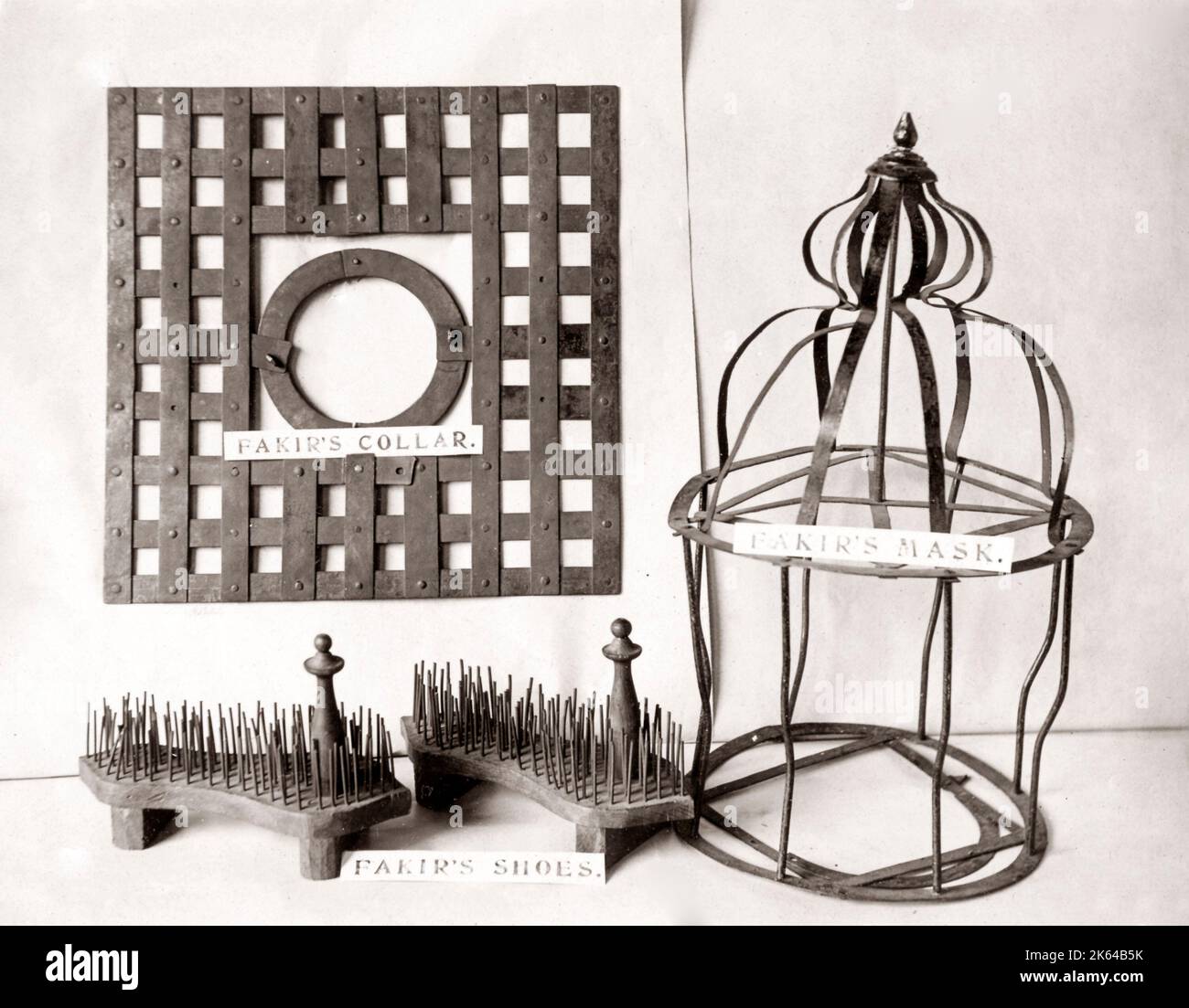 Instrumente religiöser Observanz, Indien, c 1880 Stockfoto