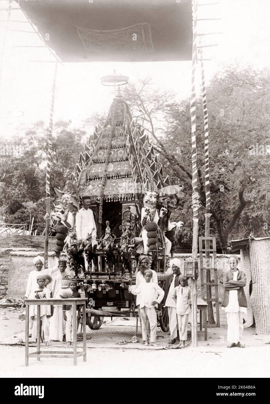 Juggernaut oder religiöse Festival Auto, Indien, c 1880 Stockfoto