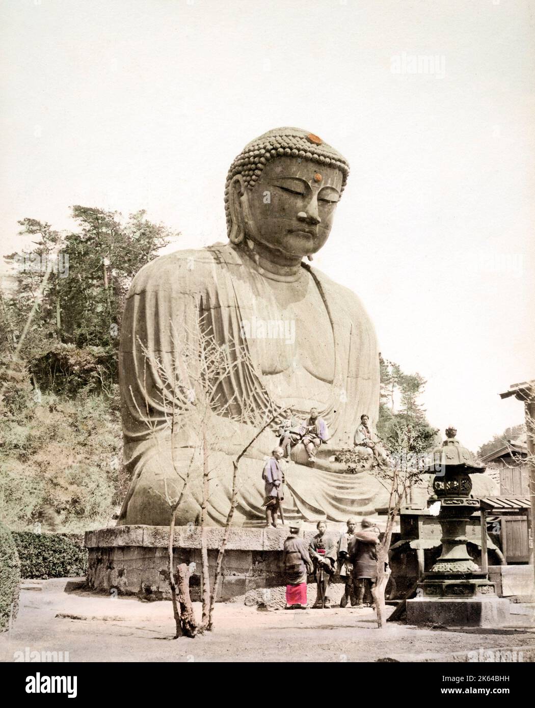 C. 1880 Japan - Diabutsu bronze Buddha Stockfoto