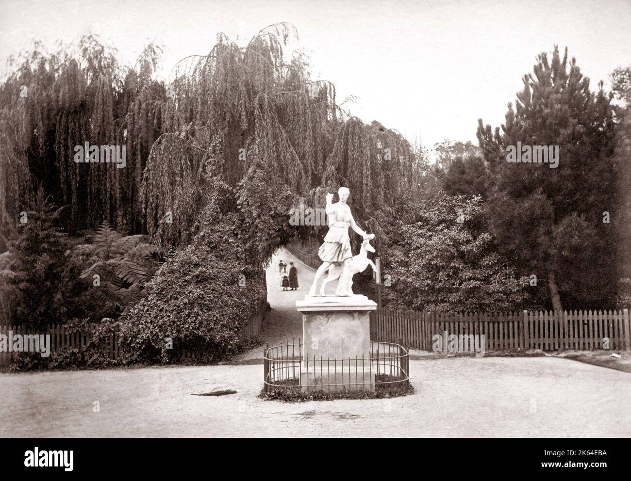 C. 1890 Australien - Fitzroy Gardens Melbourne Stockfoto