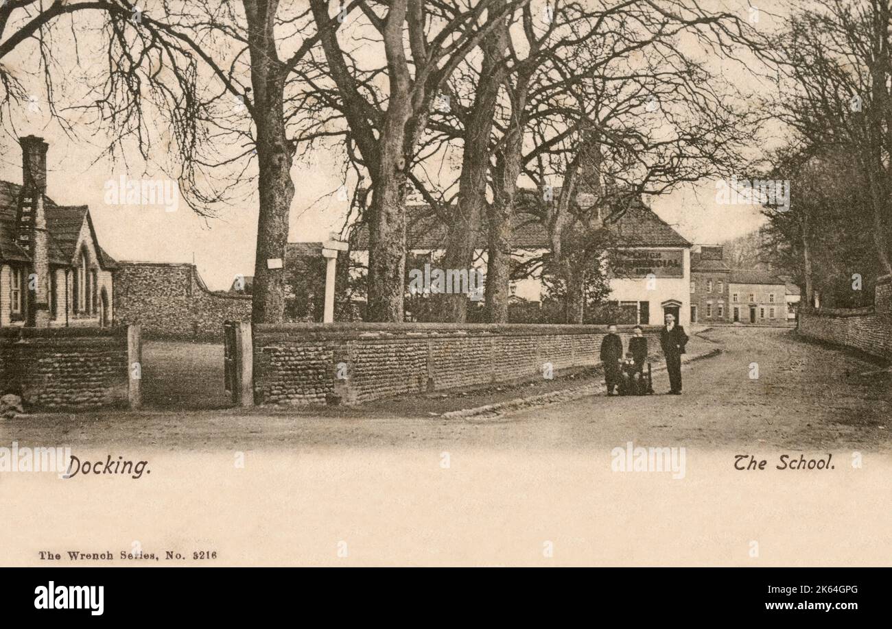 Docking, King's Lynn, Norfolk - die Schule Stockfoto