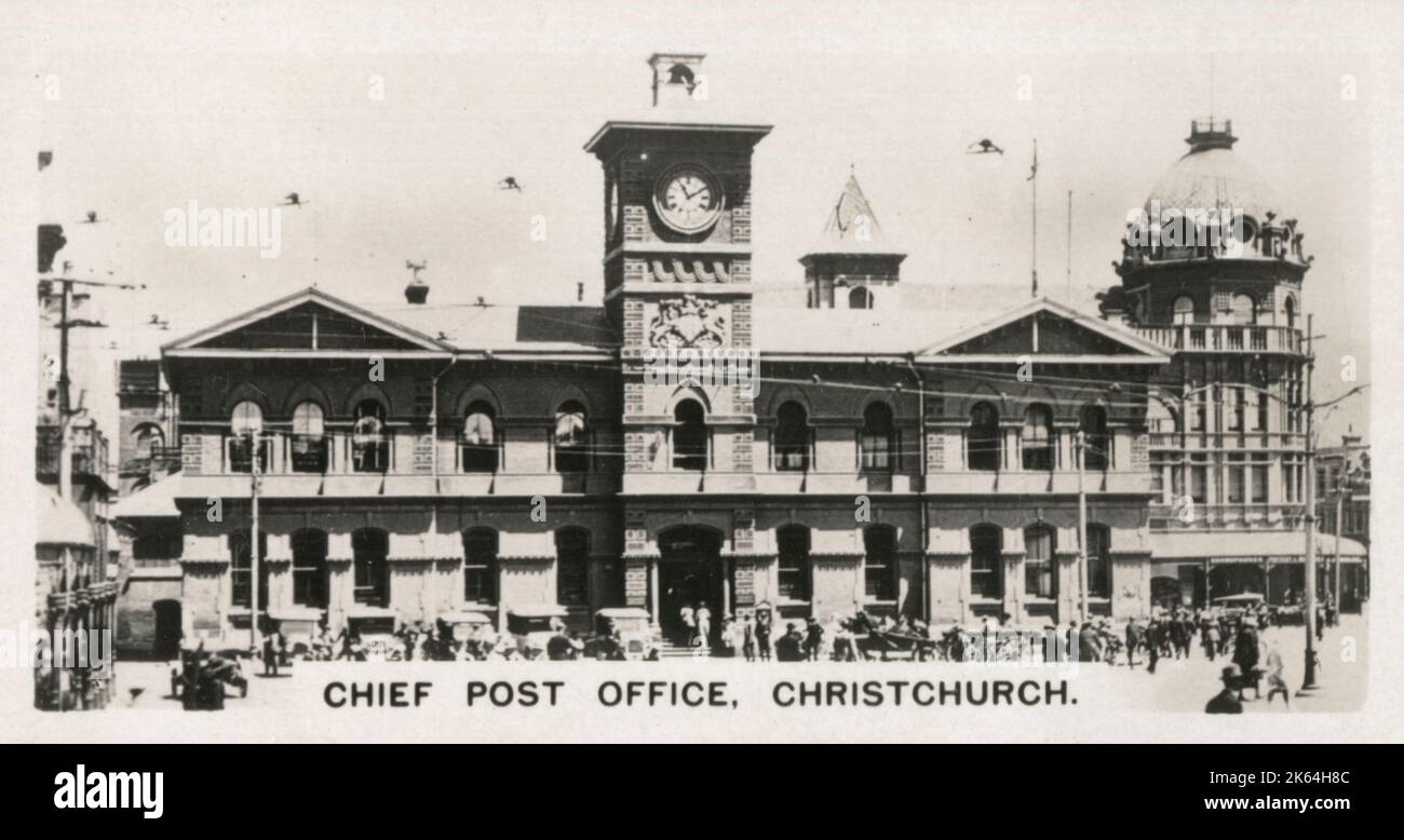 Neuseeland - Chief Post Office, Christchurch. Stockfoto