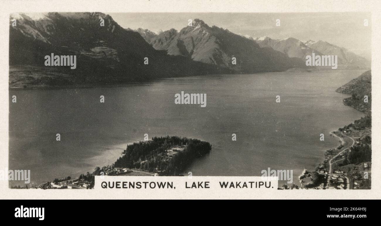 Neuseeland - Queenstown, Lake Wakatipu. Stockfoto