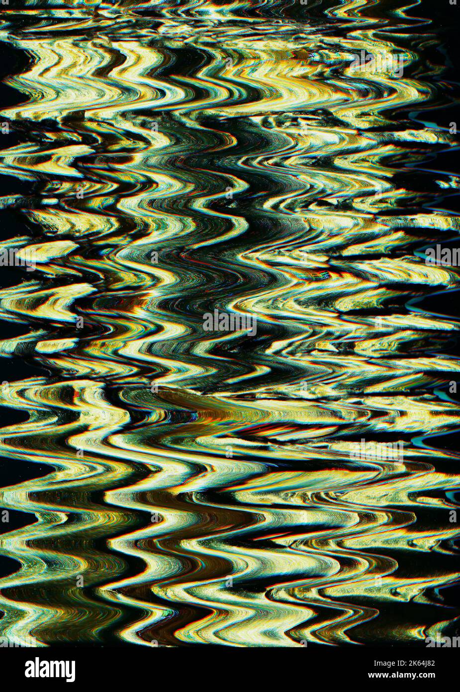 Farbrauschen Textur Glitch Art grüne Artefakte Stockfoto