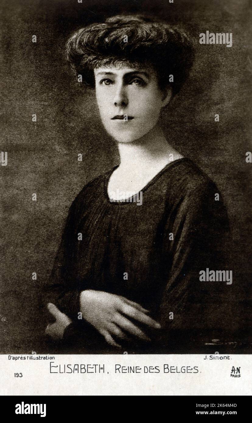 Königin Elisabeth Gabriele Valerie Marie von Bayern (18761965) Königin der Belgier vom 23 Königin Elisabeth Gabriele Valerie Marie von Bayern (18761965) Königin der Belgier vom 23
