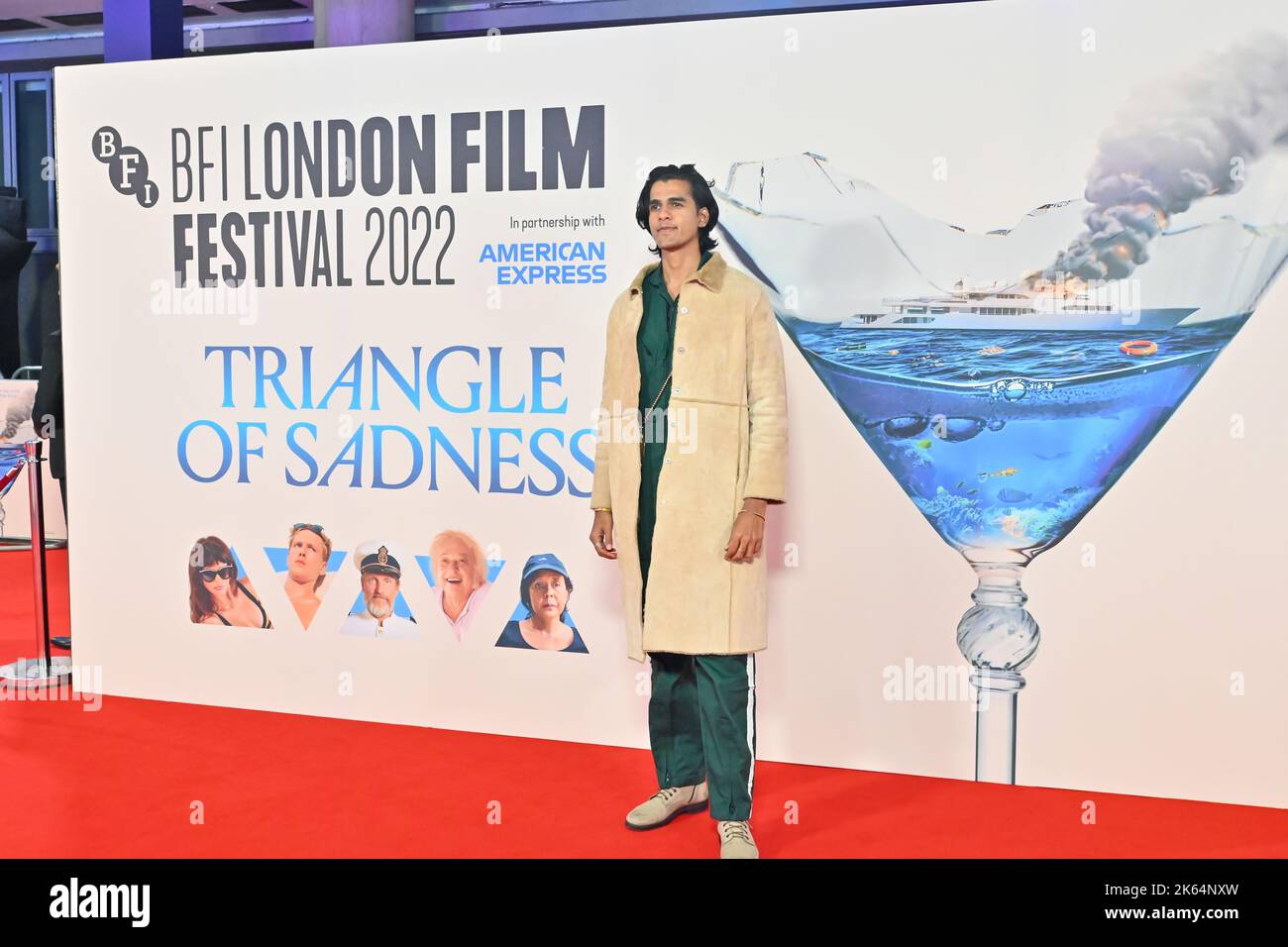 London, Großbritannien. 11. Oktober 2022. Nirav Mehta kommt im Dreieck der Traurigkeit an - britische Premiere - BFI London Film Festival’s am 11. Oktober 2022, England, London, Großbritannien. Quelle: Siehe Li/Picture Capital/Alamy Live News Stockfoto