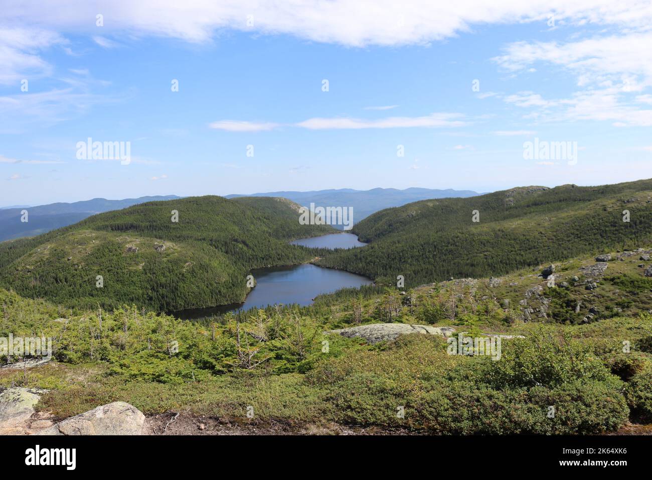 See zwischen einem Berg, Stock Photo Stockfoto